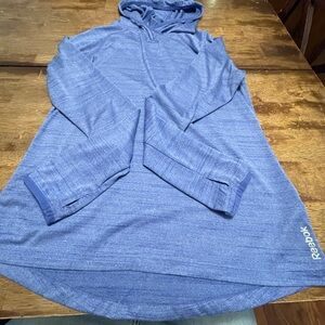 Reebok Heathered Blue Pullover women sz M